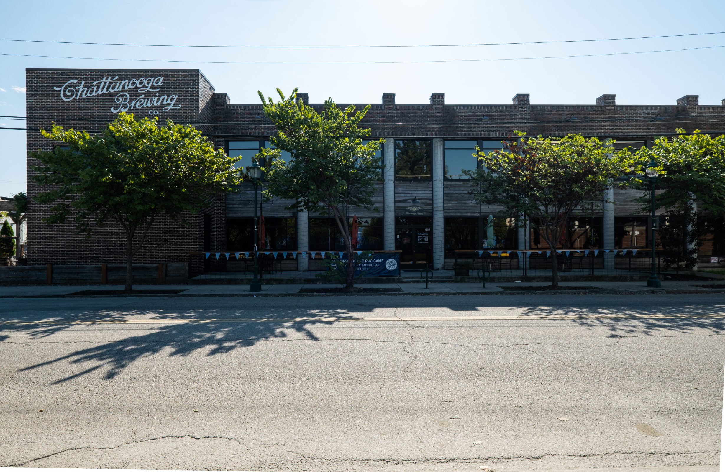 Chattanooga Brewing Co. storefront on Chestnut Street